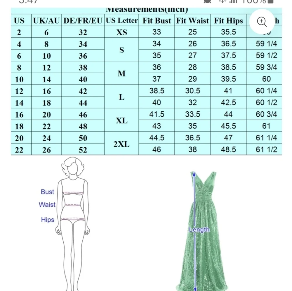Kate Kasin Sequin  Sleeveless Maxi Evening Dress in Green Size 6
